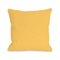 One Bella Casa One Bella Casa 74709PL18 18 x 18 in. Solid Color Dandelion Pillow 74709PL18